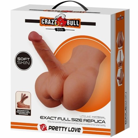 Crazy Bull Rhyne Back model anatomiczny TPE elastyczny 23x21 cm