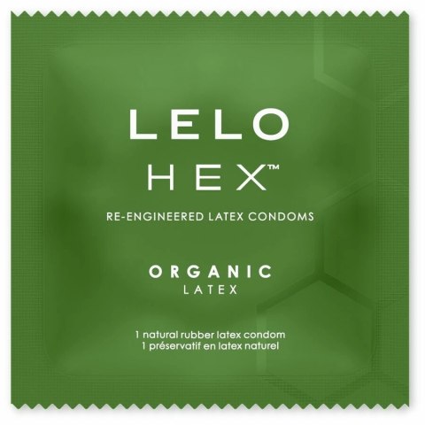 LELO HEX Organic prezerwatywy 3 szt. lateks organiczny L-arginina