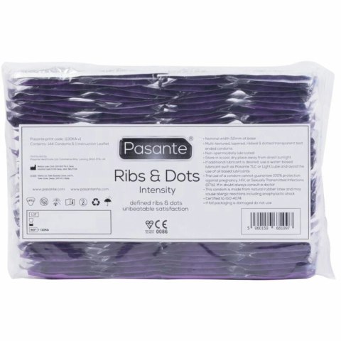 Pasante Intensity Multiteksturowe prezerwatywy 144 szt. lateksowe