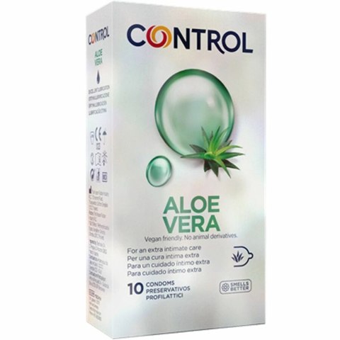 Control Aloe Vera 10 szt. - prezerwatywy nawilżane, naturalny lateks