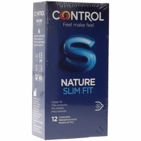 Control Nature Slim Fit 12 szt. - precyzyjne dopasowanie, lateks