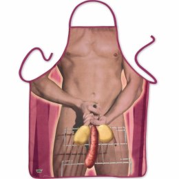 Diablo Picante Fartuch męski Butifarra - komiczny wzor, 100% poliester