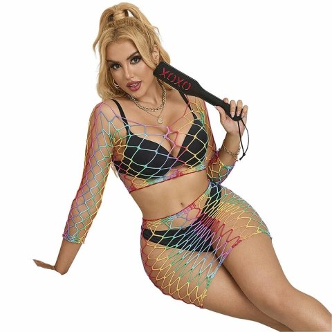 Subblime Rainbow Mesh Dwuczęściowy Zestaw z Długim Rękawem, Uniwersalny