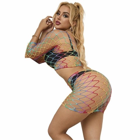 Subblime Rainbow Mesh Dwuczęściowy Zestaw z Długim Rękawem, Uniwersalny