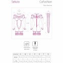 Livco Corsetti Fashion Sakura CF90357 komplet z koronką i rękawiczkami L/XL czarny
