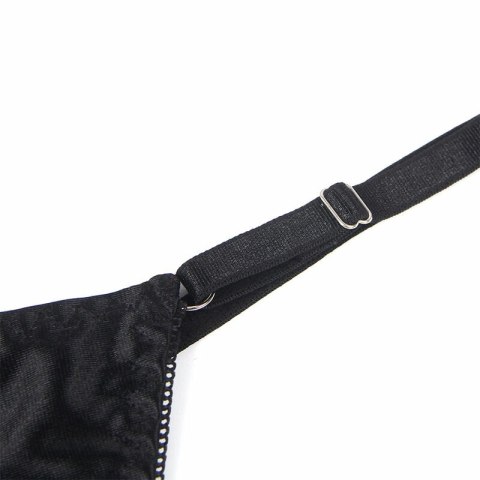 SUBBLIME 955199 Komplet bielizny z regulowaną kokardą czarny S/M