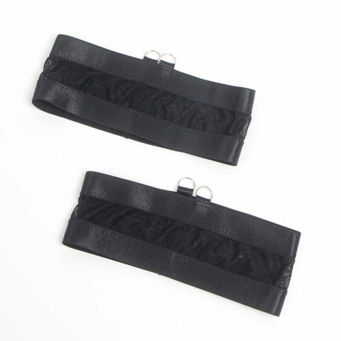 SUBBLIME 955236 Czarny komplet bielizny z pasem do pończoch S/M