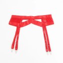 SUBBLIME 955250 czerwony komplet bielizny z pasem do pończoch S/M
