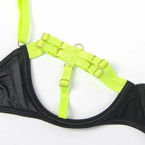 SUBBLIME 955281 Komplet z Naszyjnikiem i Detalami Fluorescencyjny Zielony L/XL