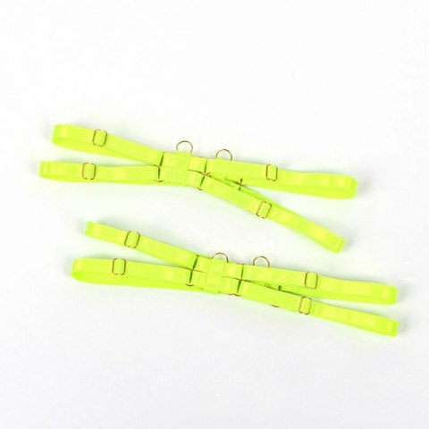 SUBBLIME 955281 Komplet z Naszyjnikiem i Detalami Fluorescencyjny Zielony L/XL