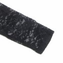 SUBBLIME 955601 Sukienka L/XL czarna koronka i długie rękawy