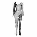 PASSION BS107 Bodystocking czarny elastyczny jeden rozmiar
