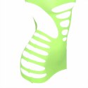 Subblime 952280 Zielona sukienka siateczkowa, długi rękaw, uniwersalny rozmiar