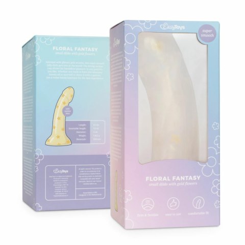 Dildo Collection Floral Fantasy Model Gold Flowers 15cm z przyssawką