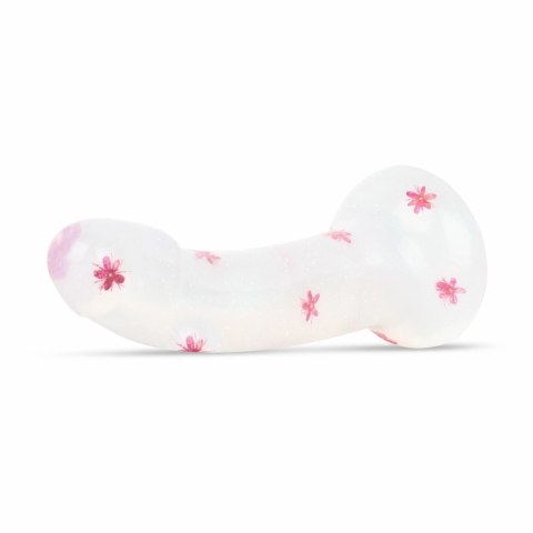 Dildo Collection Flower Power model Pink Glitter 15 cm żelowy design