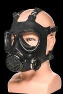 XR Brands Inhaler Gas Mask Black & White - silikonowa maska z butelką 1L