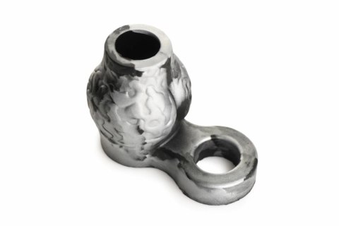 XR Brands Night Prowler silikonowy pierścień z uchwytem szary