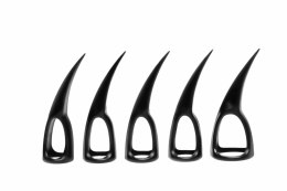 XR Brands Zestaw 10 Pierścieni Sensorycznych Claws Czarny - 5 Rozmiarow