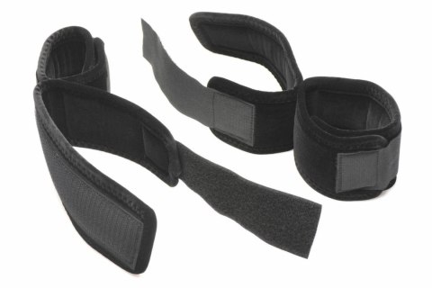 XR Brands Zestaw Manżet Nylonowych na Nadgarstki i Kostki Czarny