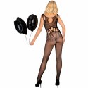 LivCo Corsetti Amahil bodystocking czarny z wycięciem, uniwersalny