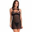 Livco Corsetti Fashion Krolina LC 90734 Komplet Koszulka + Stringi L/XL Czarny