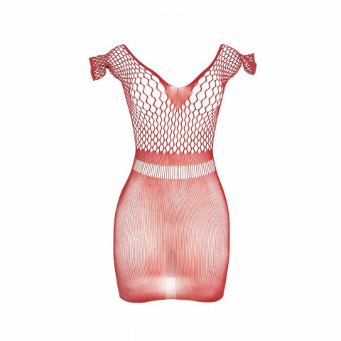 Subblime 951924 Sukienka mini czerwona z siateczkowym wzorem, uniwersalna