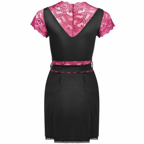 Livco Corsetti Kumiko LC 90428 Szlafrok z Koronką + Majtki Czarny L/XL