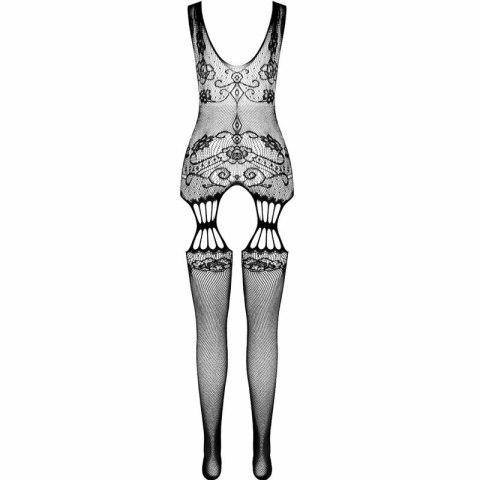 Passion Eco Collection Bodystocking BS009 Czarny - Ekologiczny, Uniwersalny