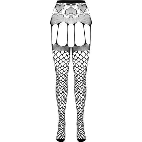 Passion Eco Collection Bodystocking ECO S009 Czarny - ekologiczny, uniwersalny