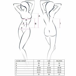 Passion Jolene czarny gorset damski z stringami S/M