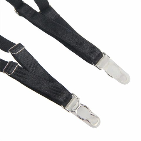 Subblime Body z paskami do pończoch czarne L/XL - wygodna bielizna