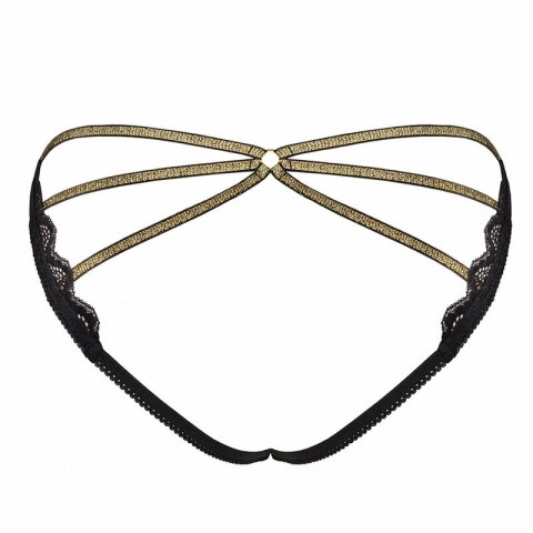 Livco Corsetti Fashion Muled LC 90681 Figi czarne L/XL koronka paseczki