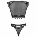 Livco Corsetti Fashion Timosan LC 90631 Komplet Czarny L/XL Koronkowy