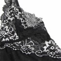 Subblime Babydoll L/XL - Tiulowa tkanina i koronka, czarna