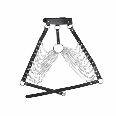 Subblime Harness piersiowy z dużymi łańcuchami, czarny, uniwersalny