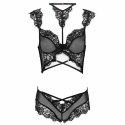 Livco Corsetti Fashion Palmenom komplet koronkowy czarny L/XL