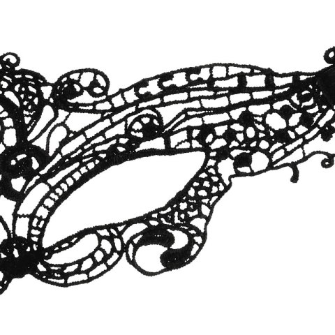 Coquette Chic Desire Maska Koronkowa Czarna - Elegancki Design