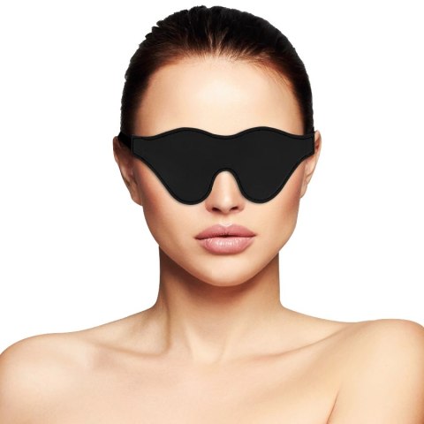 Darkness Mask - Czarna maska na oczy z regulowanym paskiem, PVC