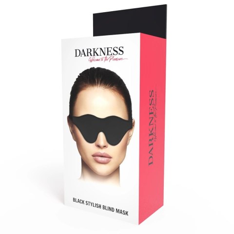 Darkness Mask - Czarna maska na oczy z regulowanym paskiem, PVC