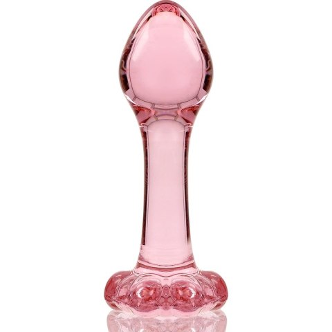 Ibiza Nebula Series Model 2 Szklany korek anatomiczny rożowy 11 cm