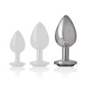 Intense Korek Metalowy Aluminium Białe Serce L 9cm x 4cm