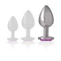 Intense Metalowy Korek Anatomiczny L Rożowe Serce 9cm x 4cm