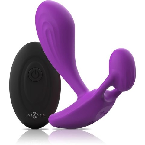 Intense Shelly Plug fioletowy - wibrujący model z pilotem, silikon IPX7