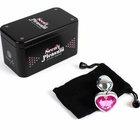 Secretplay Korek Metalowy Serce Fuksja S 7cm dekoracyjny