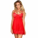 Subblime Babydoll L/XL z koronką i dodatkami, czerwony