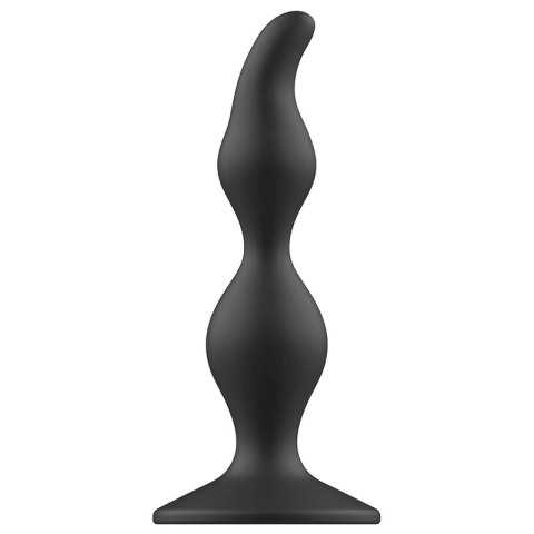 Addicted Toys Korek Analny 12 cm Czarny Silikonowy z Szeroką Podstawą