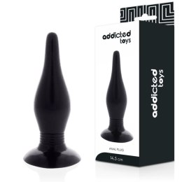 Addicted Toys Korek silikonowy 14,5 cm czarny - elastyczny model TPR
