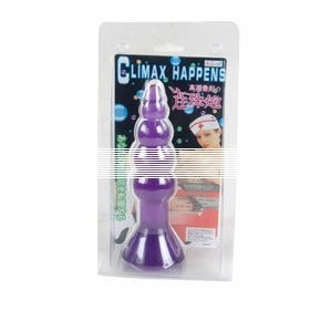 Baile Climax Happens korek anatomiczny liliowy 17 cm z przyssawką