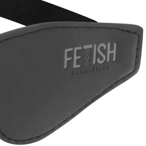 Fetish Submissive Maska z wegańskiej skory z neoprenową podszewką