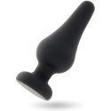Intense Pipo L Czarny Korek Silikonowy 13 cm Anatomiczny Design